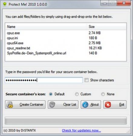 nascondere file