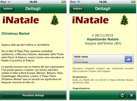 natale 2010 app iphone