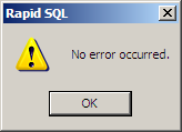 no error occurred