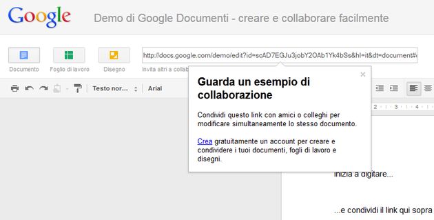 nuovi documenti google docs