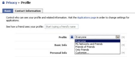 nuovi setting privacy