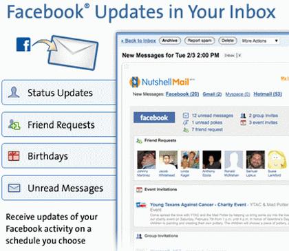 NutshellMail Facebook