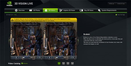 nvidia 3d vision live
