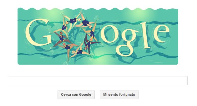 olimpiadi londra 2012 google doodle nuoto sincronizzato