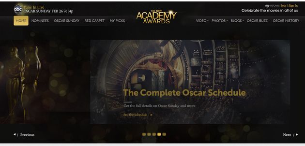 oscar 2012 sito ufficiale