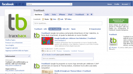 pagina facebook trackback