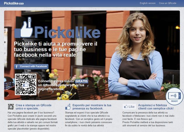 pagine facebook qrcode pickalike