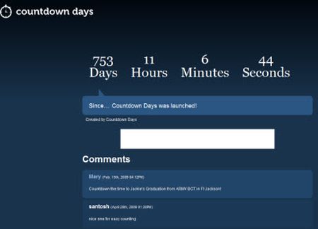 pagine web sito countdown