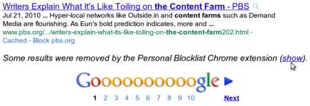 personal blocklist google