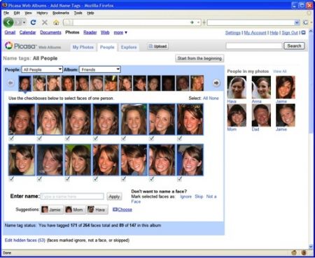 Picasa Riconoscimento Facciale