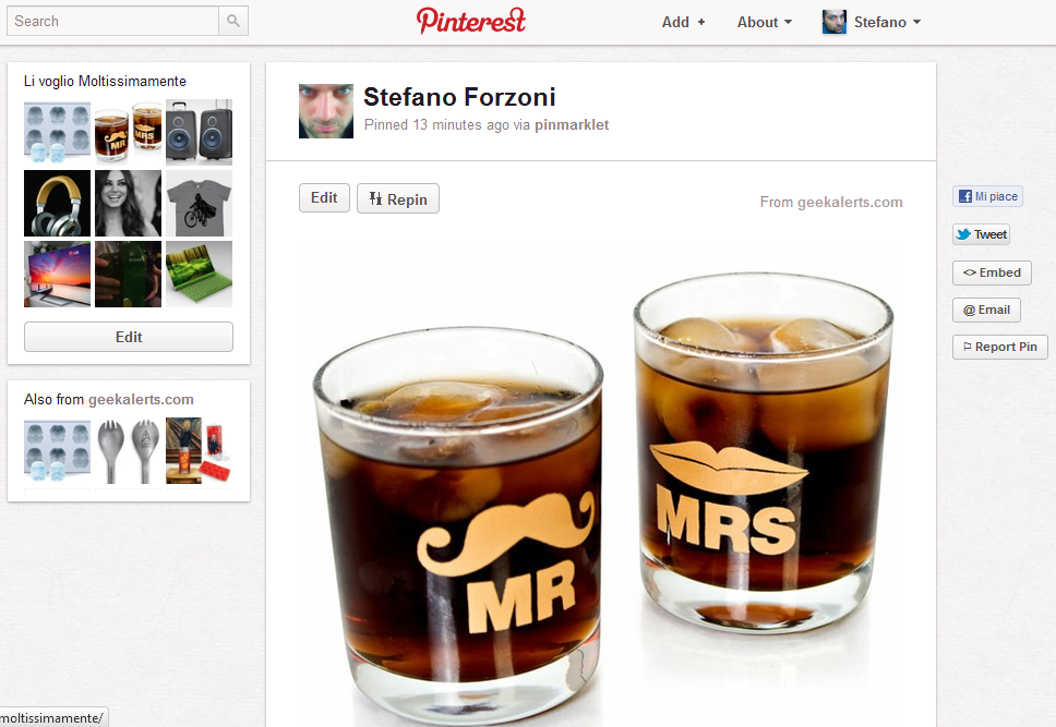 pinterest dettaglio pin