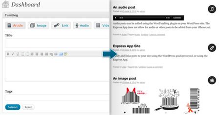 plugin wordpress blog tumblr wootumblog
