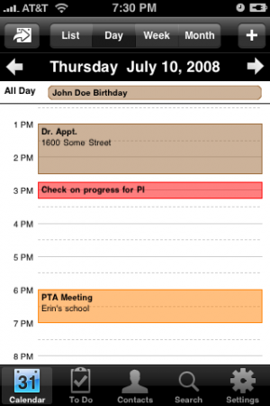 pocket informant iphone