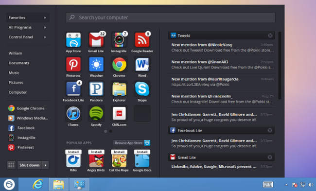 pokki menu windows 8