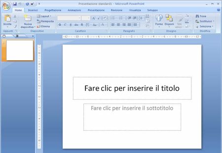 presentazione power point testo