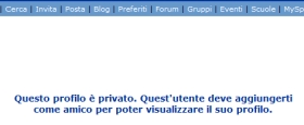 profilo privato