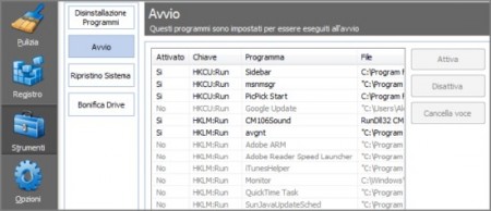 programmi avvio