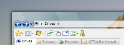 QT tab bar