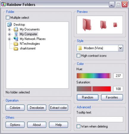 rainbow folders
