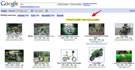 cercare colori su google image search