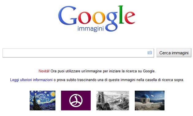 ricerca immagini online google
