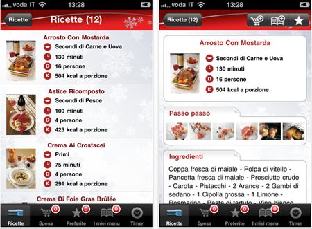 ricette di natale iphone
