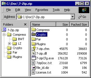 7-Zip screenshot