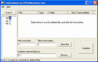 freeundelete screenshot
