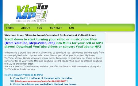scaricare da youtube vidtomp3