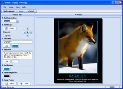 Poster Forge screenshot