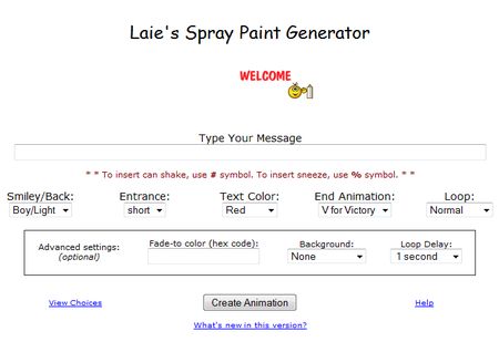 scritte animate internet