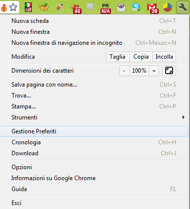 segnalibri firefox chrome