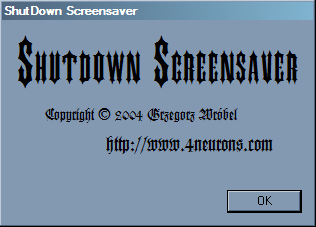 Shutdown Screensaver