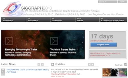 Al via l’edizione 2010 del Siggraph