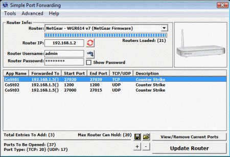 simple port forwarding
