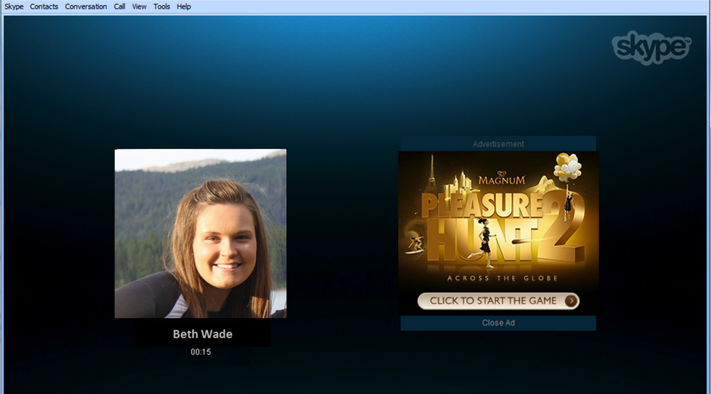 skype pubblicita ads