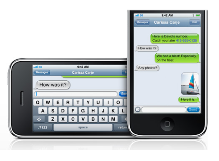 sms iphone ios