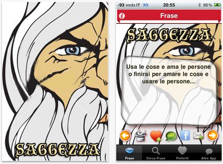 sms iphone saggezza frasi condividere