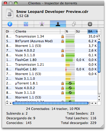 Finestra di installazione Snow Leopard