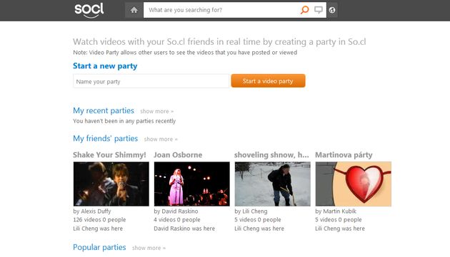 so cl video party