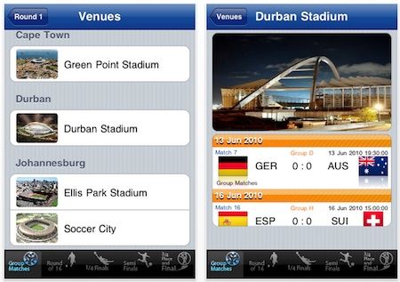 South Africa 2010 tracker permette di avere ogni tipo di informazione sui Mondiali dal proprio iPhone