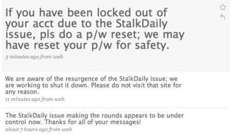 stalkdaily: i comunicati di twitter