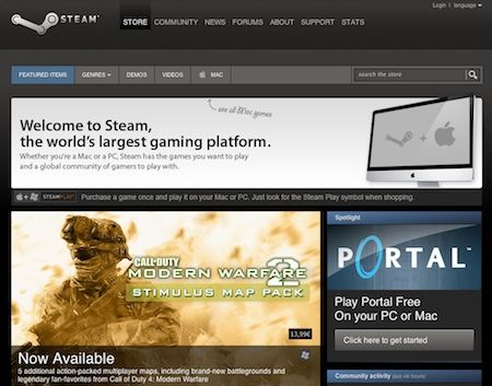 Steam, ora anche in versione Mac oltre che PC