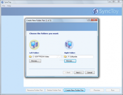 SyncToy screenshot