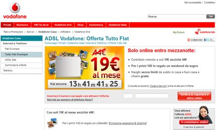 tariffe adsl vodafone
