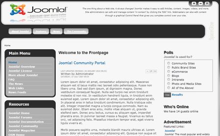 template joomla spaceglow