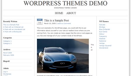 template wordpress blue zinfandel