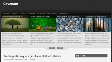 template wordpress covenant