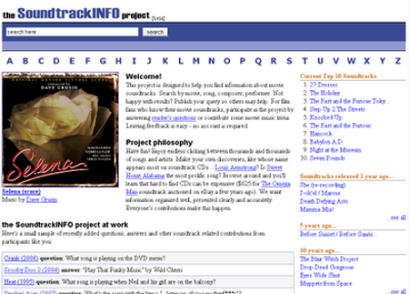 the Soundtrack INFO