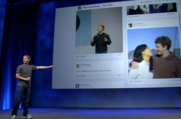 timeline facebook aperta